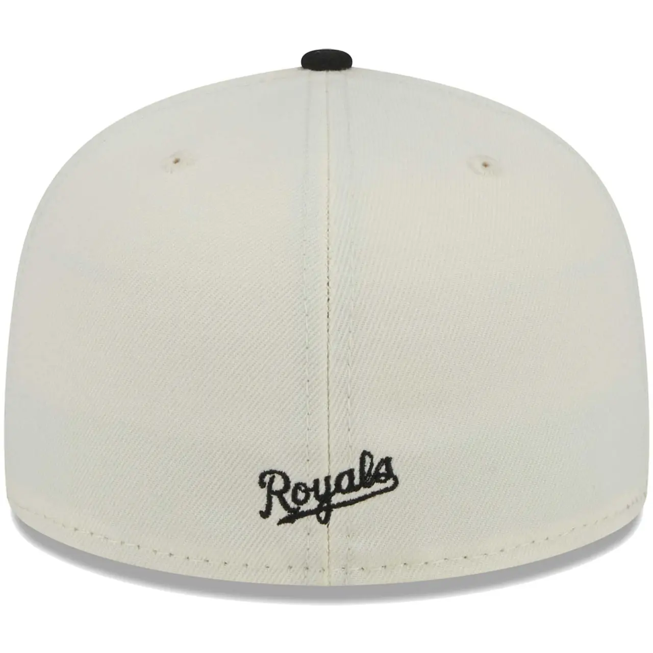 Men's Kansas City Royals New Era Stone/Black Chrome 59FIFTY Fitted Hat 6 Men's Kansas City Royals New Era Stone/Black Chrome 59FIFTY Fitted Hat - Image 4