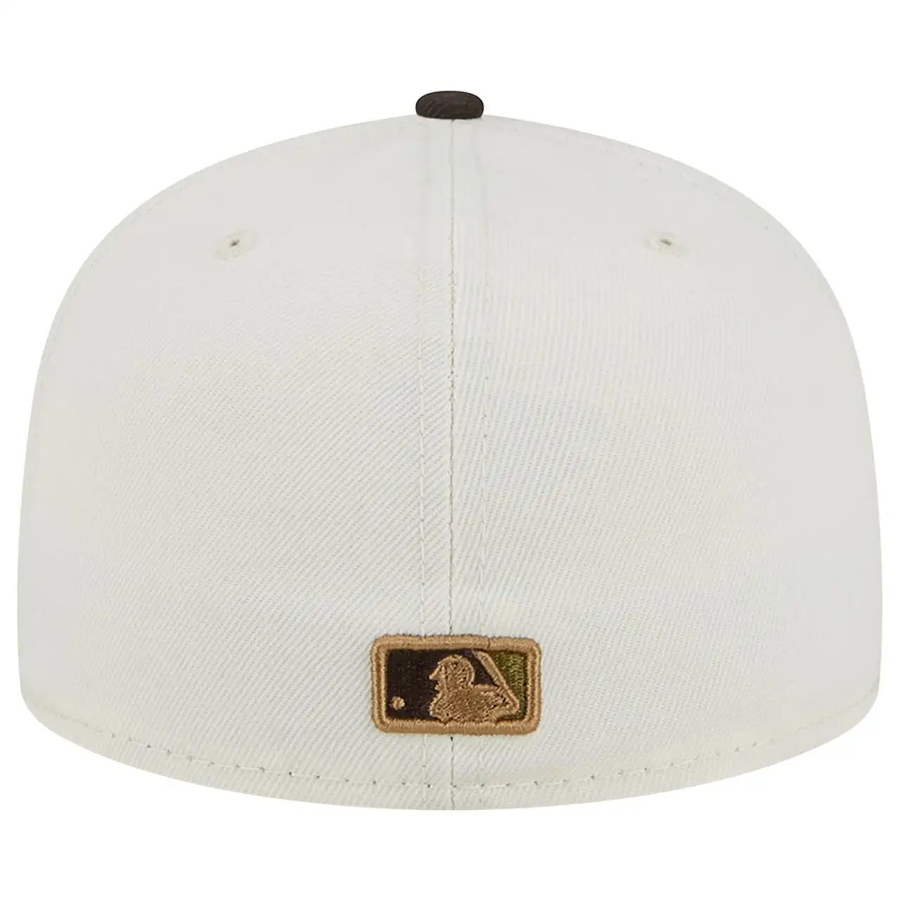 Men's Los Angeles Dodgers New Era White/Brown 50th Team Anniversary 59FIFTY Fitted Hat 6 Men's Los Angeles Dodgers New Era White/Brown 50th Team Anniversary 59FIFTY Fitted Hat - Image 4