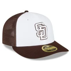 Men's San Diego Padres New Era White/Brown 2023 On-Field Batting Practice Low Profile 59FIFTY Fitted Hat -San Diego Padres Caps Sales brown san diego padres 2023 on field batting practice low profile 59fifty fitted hat ss5 p 4992688pv 3u yzqfbyqyqknb03tdz2wiv xe0z3ssxmgpzjimiw4fy