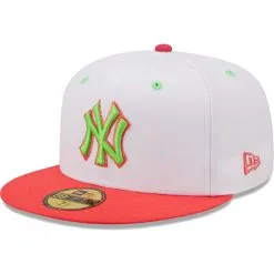 Men's New York Yankees New Era White/Coral 100th Anniversary Strawberry Lolli 59FIFTY Fitted Hat -San Diego Padres Caps Sales coral new york yankees 100th anniversary strawberry lolli 59fifty fitted hat ss5 p 4770963pv 3u mv6ojss3nt7tl9juoebav w6ubwtlqgd2umgeyv34u
