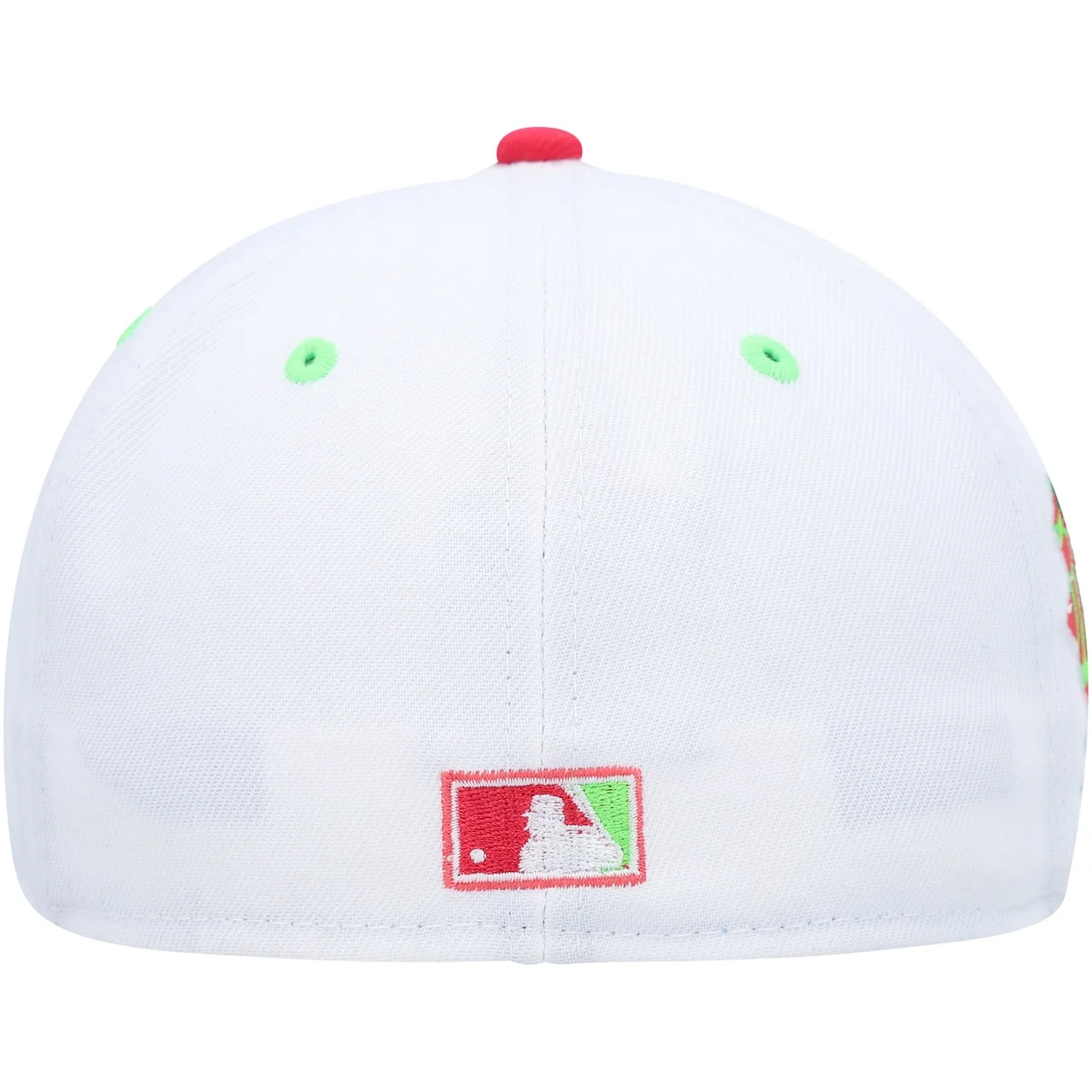 Men's Texas Rangers New Era White/Coral Globe Life Park Final Season Strawberry Lolli 59FIFTY Fitted Hat 6 Men's Texas Rangers New Era White/Coral Globe Life Park Final Season Strawberry Lolli 59FIFTY Fitted Hat - Image 4