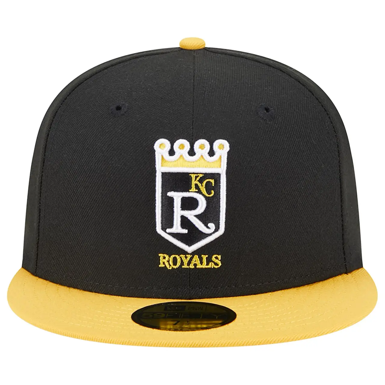 Men's Kansas City Royals New Era Black/Gold 59FIFTY Fitted Hat 4 Men's Kansas City Royals New Era Black/Gold 59FIFTY Fitted Hat - Image 2