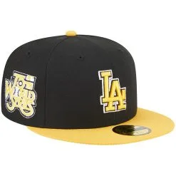 Men's Los Angeles Dodgers New Era Black/Gold 59FIFTY Fitted Hat