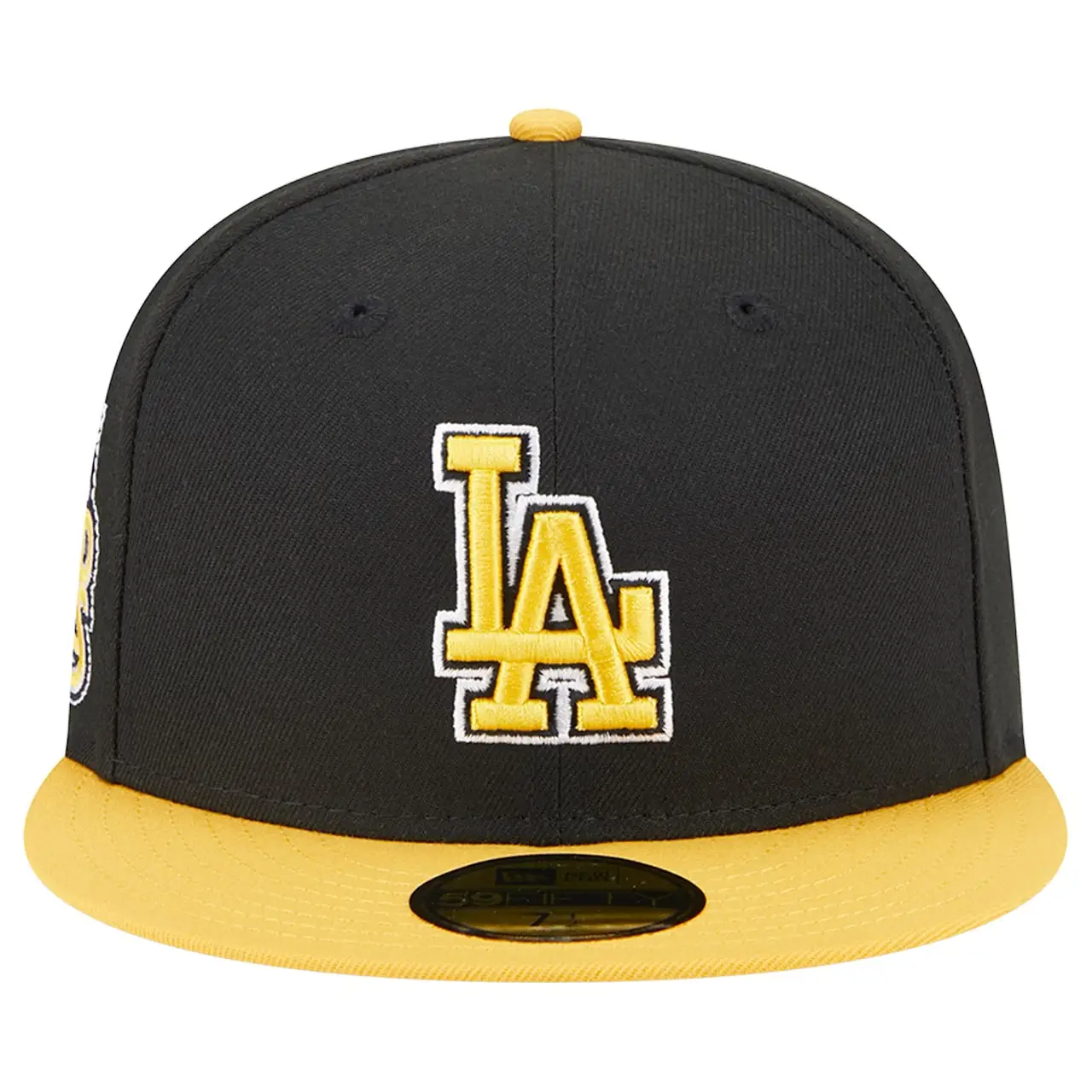 Men's Los Angeles Dodgers New Era Black/Gold 59FIFTY Fitted Hat 4 Men's Los Angeles Dodgers New Era Black/Gold 59FIFTY Fitted Hat - Image 2