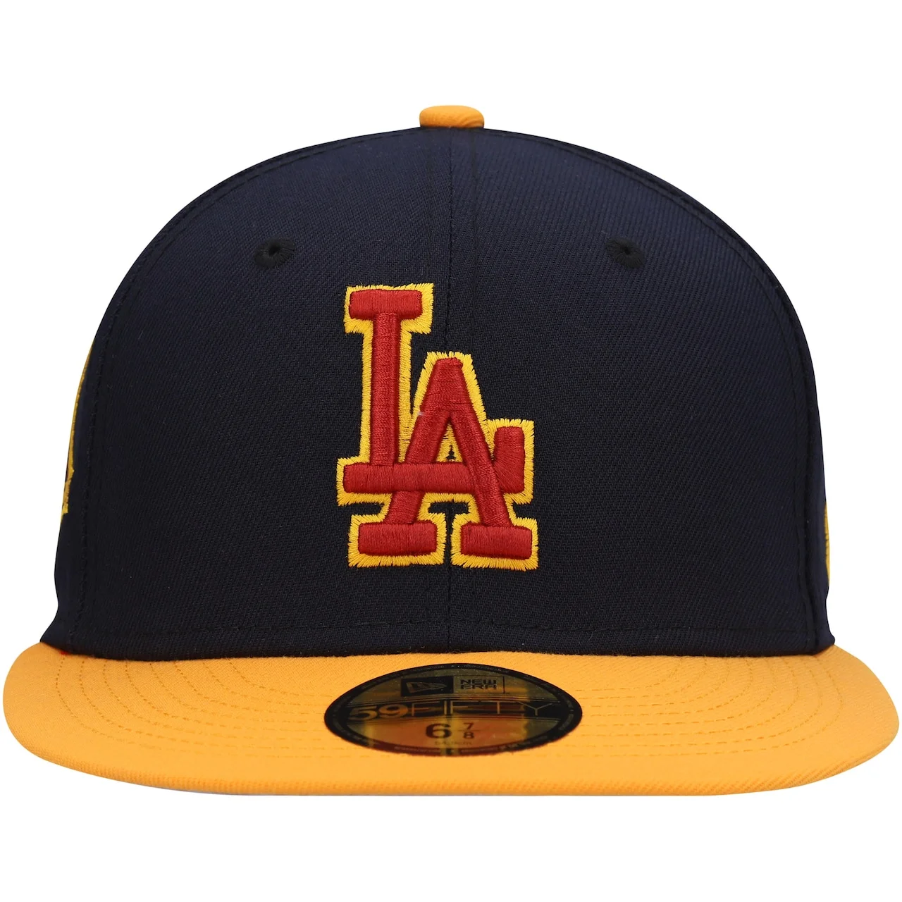 Men's Los Angeles Dodgers New Era Navy/Gold Primary Logo 59FIFTY Fitted Hat 4 Men's Los Angeles Dodgers New Era Navy/Gold Primary Logo 59FIFTY Fitted Hat - Image 2