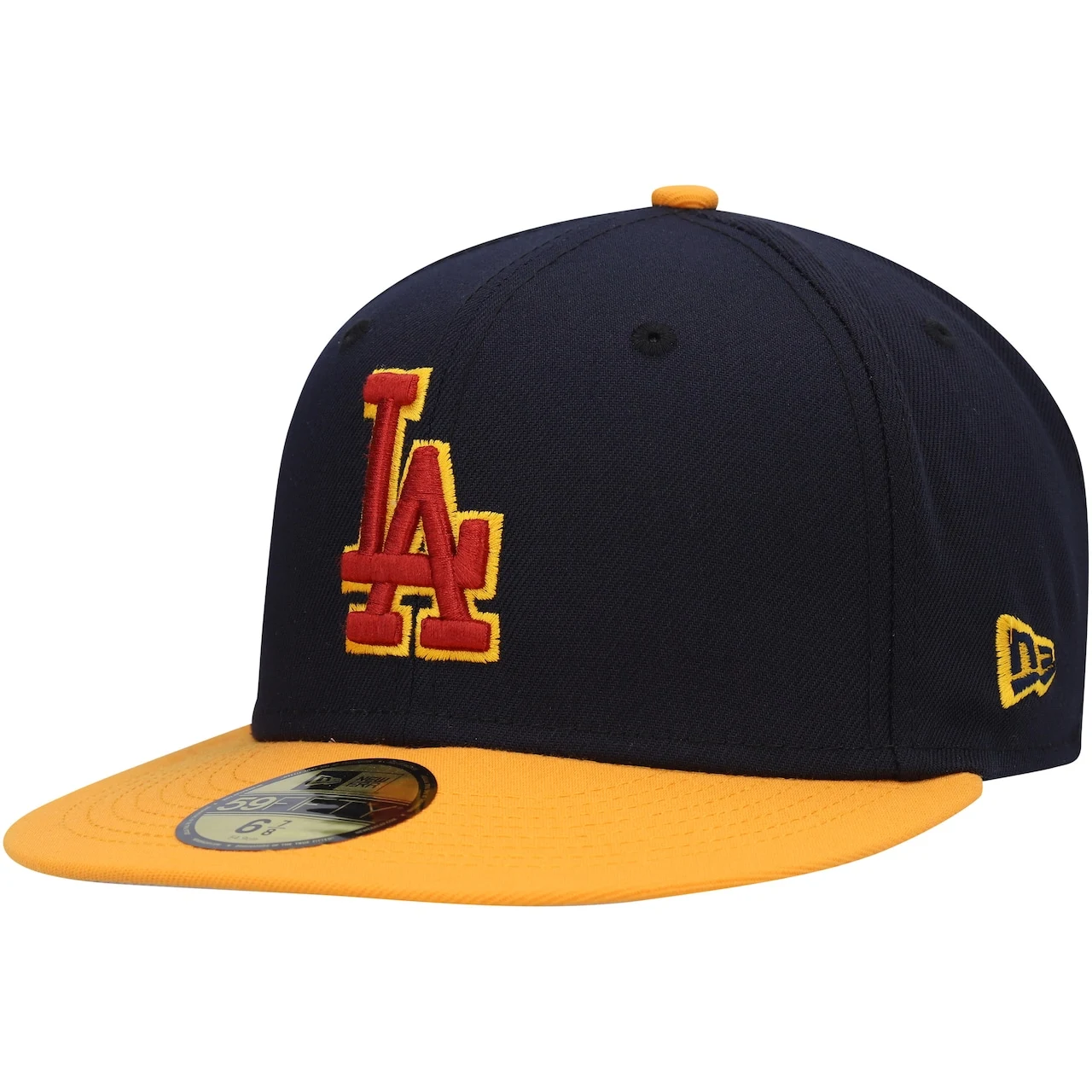 Men's Los Angeles Dodgers New Era Navy/Gold Primary Logo 59FIFTY Fitted Hat 5 Men's Los Angeles Dodgers New Era Navy/Gold Primary Logo 59FIFTY Fitted Hat - Image 3