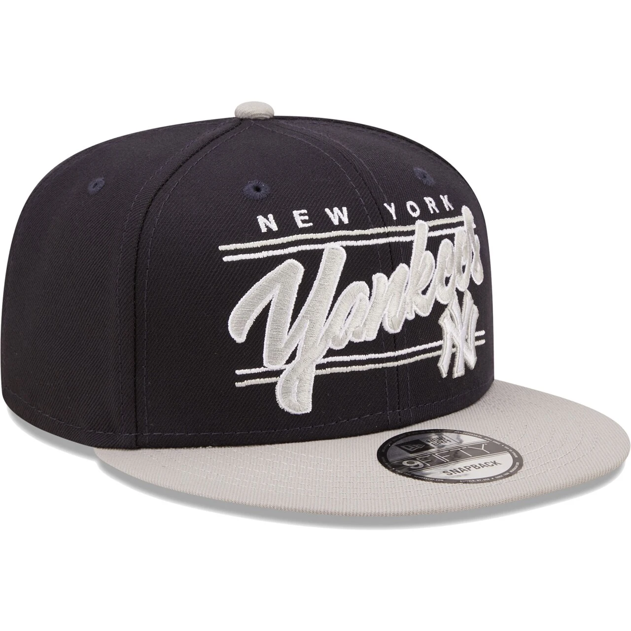 Men's New York Yankees New Era Navy/Gray Team Script 9FIFTY Adjustable Snapback Hat 5 Men's New York Yankees New Era Navy/Gray Team Script 9FIFTY Adjustable Snapback Hat - Image 3