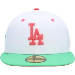 Men's Los Angeles Dodgers New Era White/Green Watermelon Lolli 59FIFTY Fitted Hat -San Diego Padres Caps Sales green los angeles dodgers watermelon lolli 59fifty fitted hat ss5 p 4784155pv 2u 5oadjy6khrsth2nhufcav zsl5ywleah2vgxrxuiqo