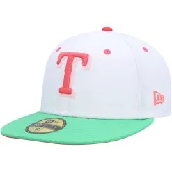 Men's Texas Rangers New Era White/Green 40th Anniversary Watermelon Lolli 59FIFTY Fitted Hat 8 Men's Texas Rangers New Era White/Green 40th Anniversary Watermelon Lolli 59FIFTY Fitted Hat -San Diego Padres Caps Sales green texas rangers 40th anniversary watermelon lolli 59fifty fitted hat ss5 p 4784169pv 3u sl06erm1traud9iiobepv kmlf1kf68hiqharbdl5s