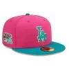 Men's Los Angeles Dodgers New Era Pink/Green Cooperstown Collection 1981 World Series Passion Forest 59FIFTY Fitted Hat -San Diego Padres Caps Sales green ss5 p 4789414pv 1u gfhnasrxq4ketrfoh8y1v 0zytcui6hayphm2xndie
