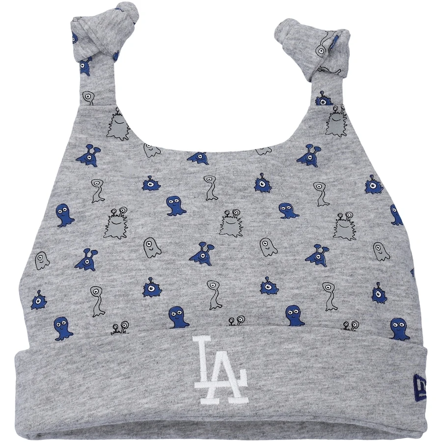 Infant Los Angeles Dodgers New Era Heather Gray Critter Cuffed Knit Hat 3 Infant Los Angeles Dodgers New Era Heather Gray Critter Cuffed Knit Hat