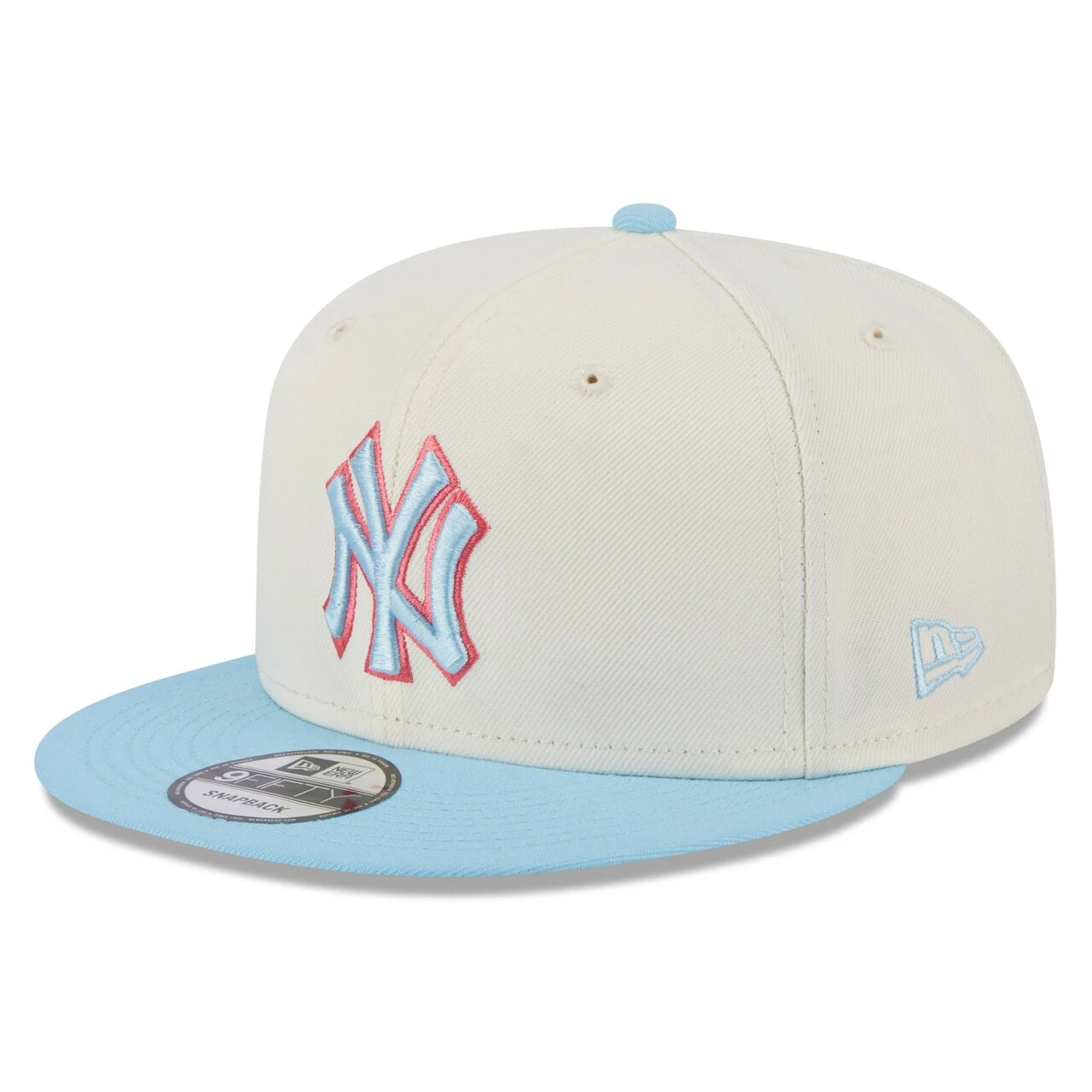 Men's New York Yankees New Era Cream/Light Blue Spring Basic Two-Tone 9FIFTY Snapback Hat 3 Men's New York Yankees New Era Cream/Light Blue Spring Basic Two-Tone 9FIFTY Snapback Hat