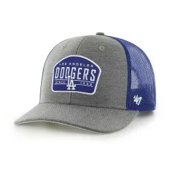 Men's Los Angeles Dodgers '47 Charcoal Slate Trucker Snapback Hat