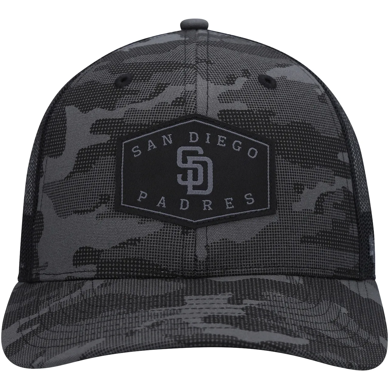 Men's San Diego Padres '47 Charcoal Tonal Camo Convoy Trucker Snapback Hat 4 Men's San Diego Padres '47 Charcoal Tonal Camo Convoy Trucker Snapback Hat - Image 2
