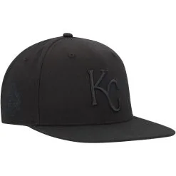 Men's Kansas City Royals '47 Black On Black Sure Shot Captain Snapback Hat