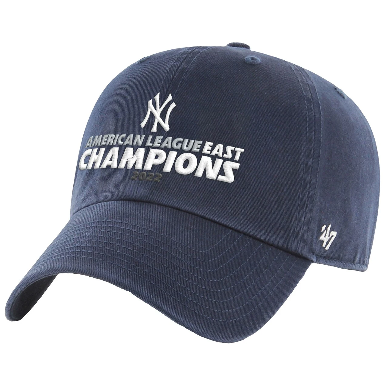 Men's New York Yankees '47 Navy 2022 AL East Division Champions Clean Up Adjustable Hat 3 Men's New York Yankees '47 Navy 2022 AL East Division Champions Clean Up Adjustable Hat