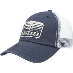 Men's New York Yankees '47 Navy Lake Shore Patch Clean Up Trucker Snapback Hat