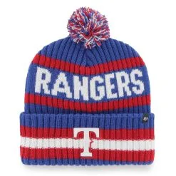 Men's Texas Rangers '47 Royal Bering Cuffed Knit Hat With Pom