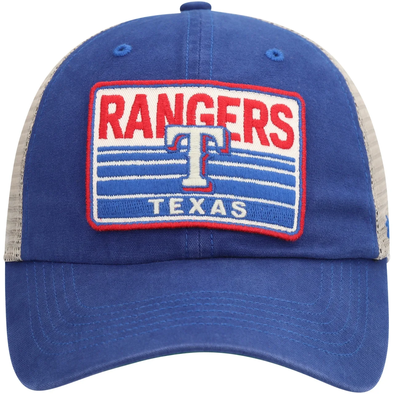 Men's Texas Rangers '47 Royal Four Stroke Clean Up Trucker Snapback Hat 4 Men's Texas Rangers '47 Royal Four Stroke Clean Up Trucker Snapback Hat - Image 2