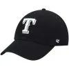 Men's Texas Rangers '47 Black On Black Logo Clean Up Adjustable Hat -San Diego Padres Caps Sales mens 47 texas rangers black on black logo clean up adjustable hat pi4701000 altimages ff 4701694 3b5d99491b1ca903b213alt1 full