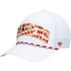 Men's Texas Rangers '47 White Flag Flutter Hitch Snapback Hat