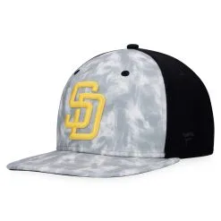 Men's San Diego Padres Majestic Gray Smoke Dye Snapback Hat