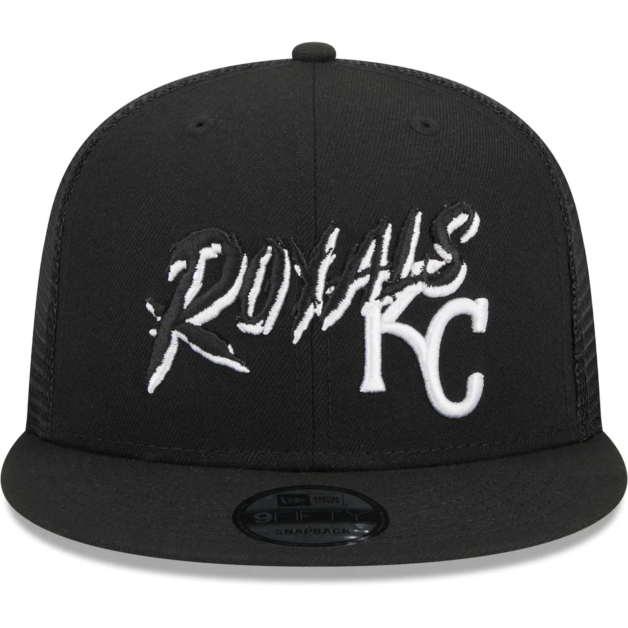 Men's Kansas City Royals New Era Black Street Trucker 9FIFTY Snapback Hat 4 Men's Kansas City Royals New Era Black Street Trucker 9FIFTY Snapback Hat - Image 2