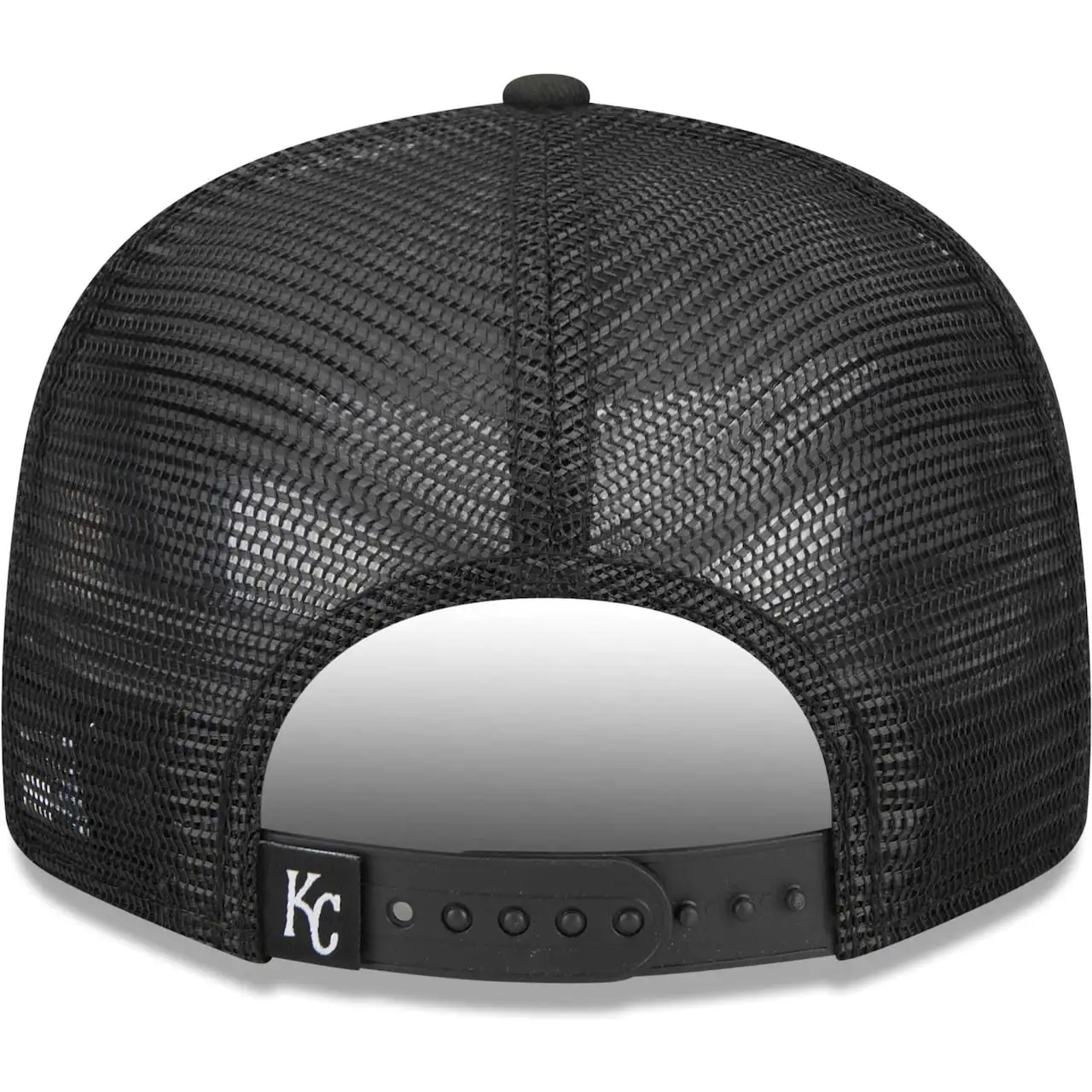 Men's Kansas City Royals New Era Black Street Trucker 9FIFTY Snapback Hat 6 Men's Kansas City Royals New Era Black Street Trucker 9FIFTY Snapback Hat - Image 4