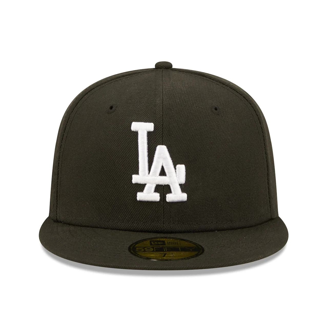 Men's Los Angeles Dodgers New Era Black Team Logo 59FIFTY Fitted Hat 4 Men's Los Angeles Dodgers New Era Black Team Logo 59FIFTY Fitted Hat - Image 2