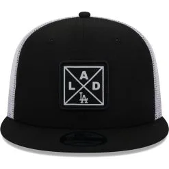 Men's Los Angeles Dodgers New Era Black Vert Squared Trucker 9FIFTY Hat -San Diego Padres Caps Sales mens new era black los angeles dodgers vert squared trucker 9fifty hat ss5 p 4851084pv 2u bx2ah57qgeqo5jsnx8i7v uce0lzszeqlr8jom0024