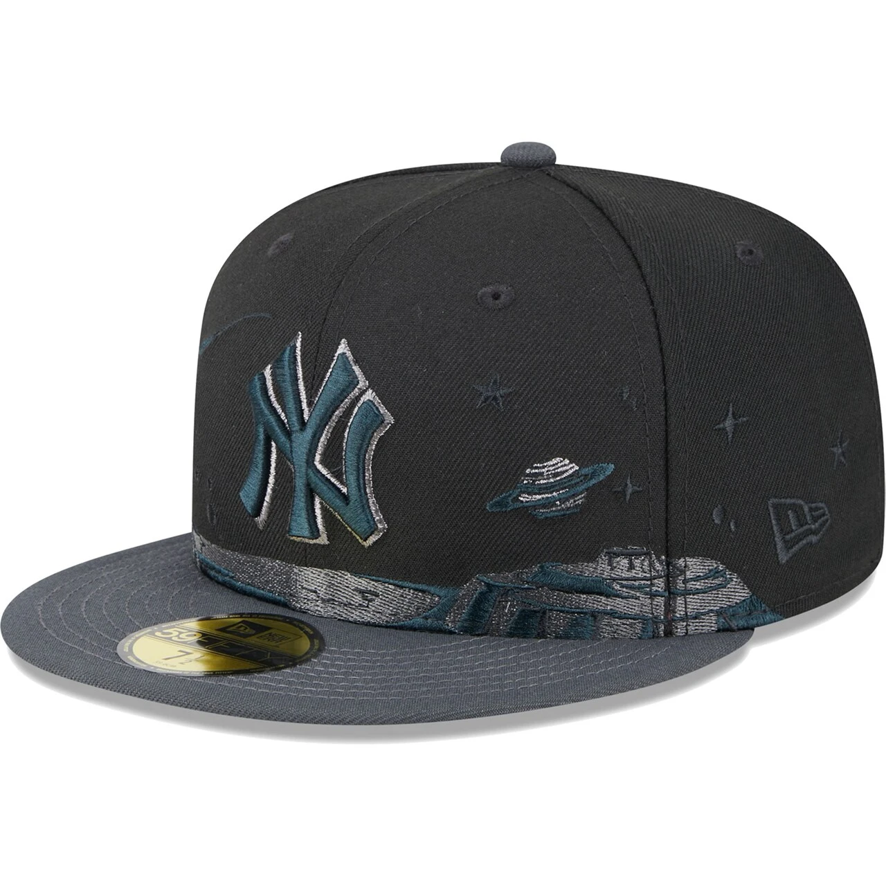 Men's New York Yankees New Era Black Planetary 59FIFTY Fitted Hat 3 Men's New York Yankees New Era Black Planetary 59FIFTY Fitted Hat