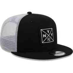 Men's New York Yankees New Era Black Vert Squared Trucker 9FIFTY Hat -San Diego Padres Caps Sales mens new era black new york yankees vert squared trucker 9fifty hat ss5 p 4851103pv 3u cfth0xvapkcttfhdyptev j7xwjgfx6d0irqsvk3sn