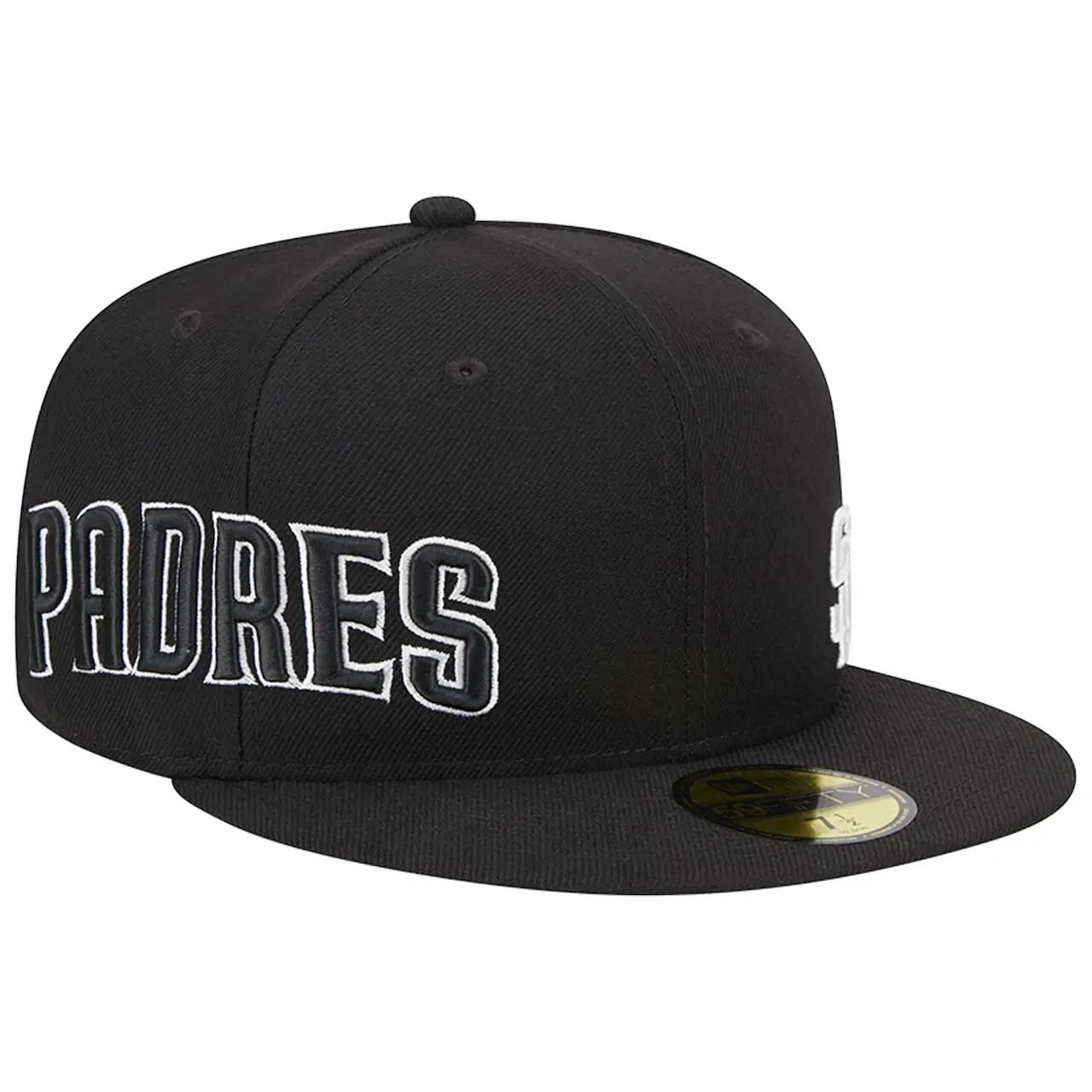 Men's San Diego Padres New Era Black Jersey 59FIFTY Fitted Hat 2 Men's San Diego Padres New Era Black Jersey 59FIFTY Fitted Hat