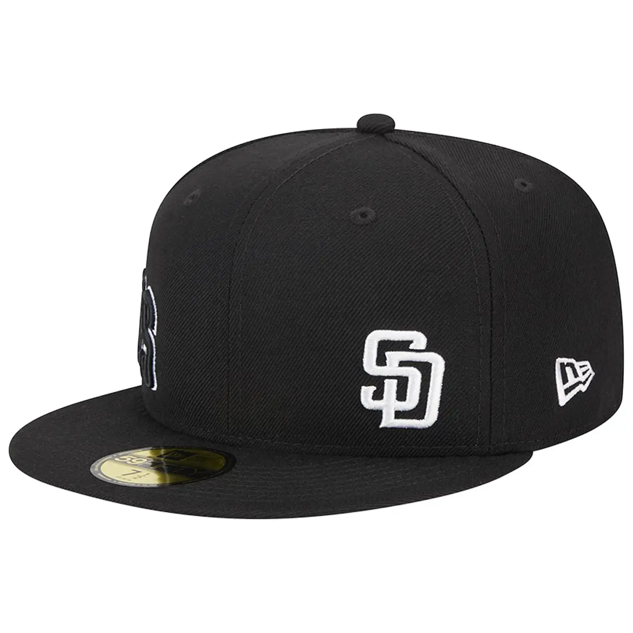 Men's San Diego Padres New Era Black Jersey 59FIFTY Fitted Hat 4 Men's San Diego Padres New Era Black Jersey 59FIFTY Fitted Hat - Image 3