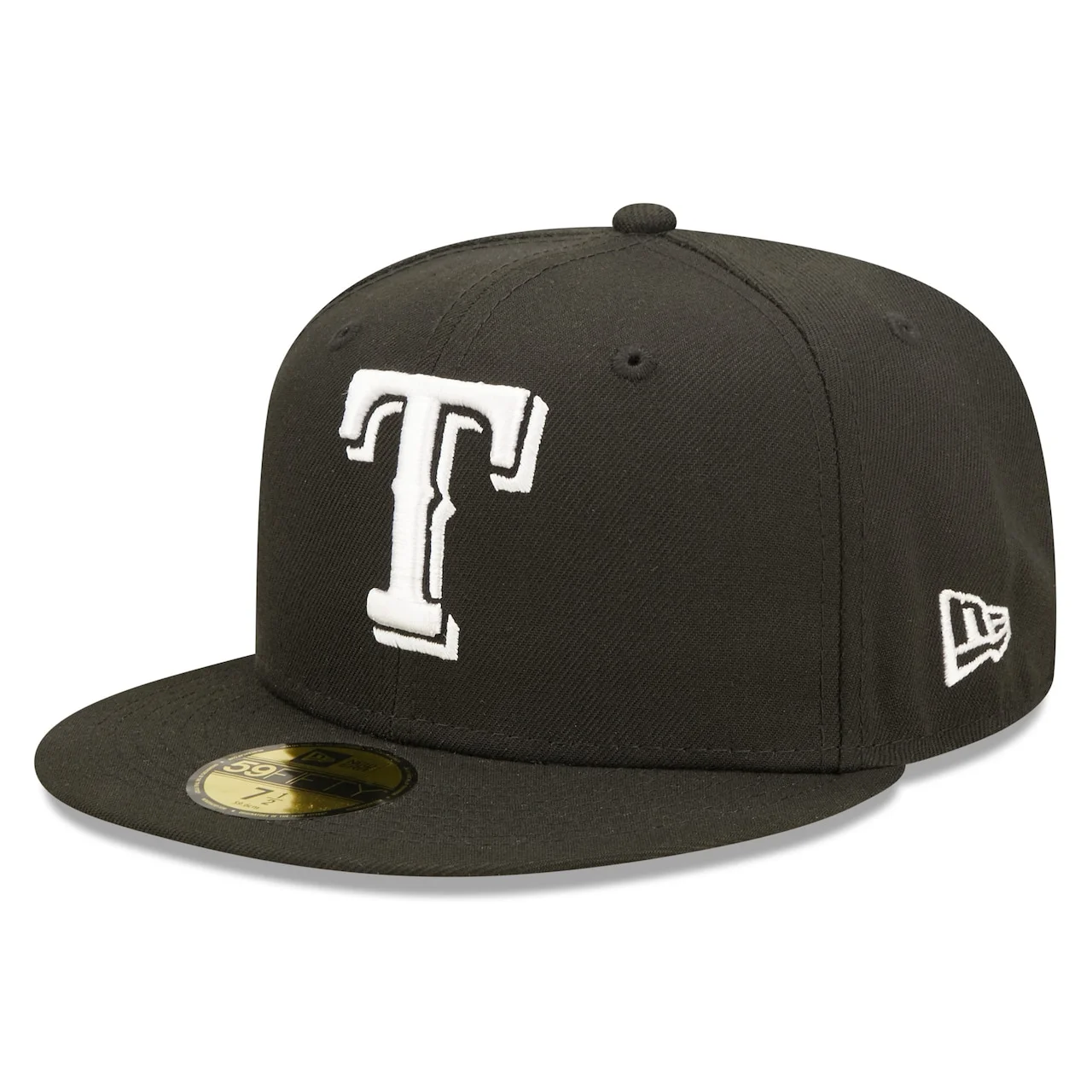 Men's Texas Rangers New Era Black Team Logo 59FIFTY Fitted Hat 3 Men's Texas Rangers New Era Black Team Logo 59FIFTY Fitted Hat