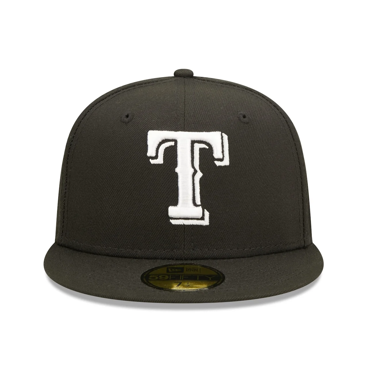 Men's Texas Rangers New Era Black Team Logo 59FIFTY Fitted Hat 4 Men's Texas Rangers New Era Black Team Logo 59FIFTY Fitted Hat - Image 2