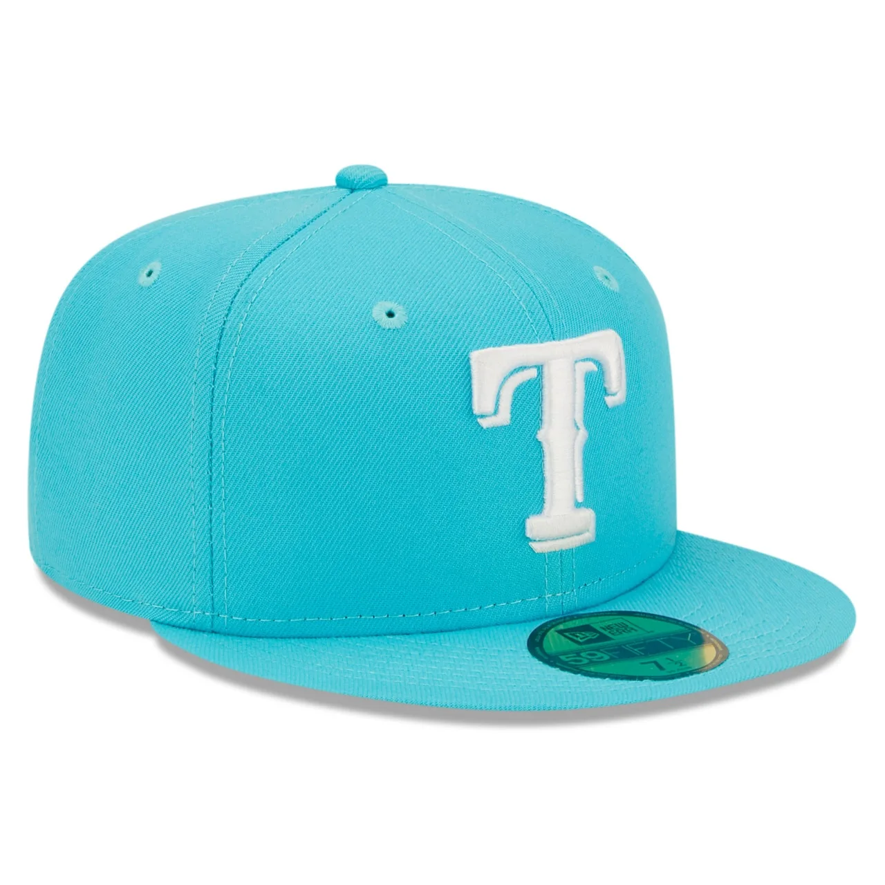 Men's Texas Rangers New Era Blue Vice Highlighter Logo 59FIFTY Fitted Hat 5 Men's Texas Rangers New Era Blue Vice Highlighter Logo 59FIFTY Fitted Hat - Image 3