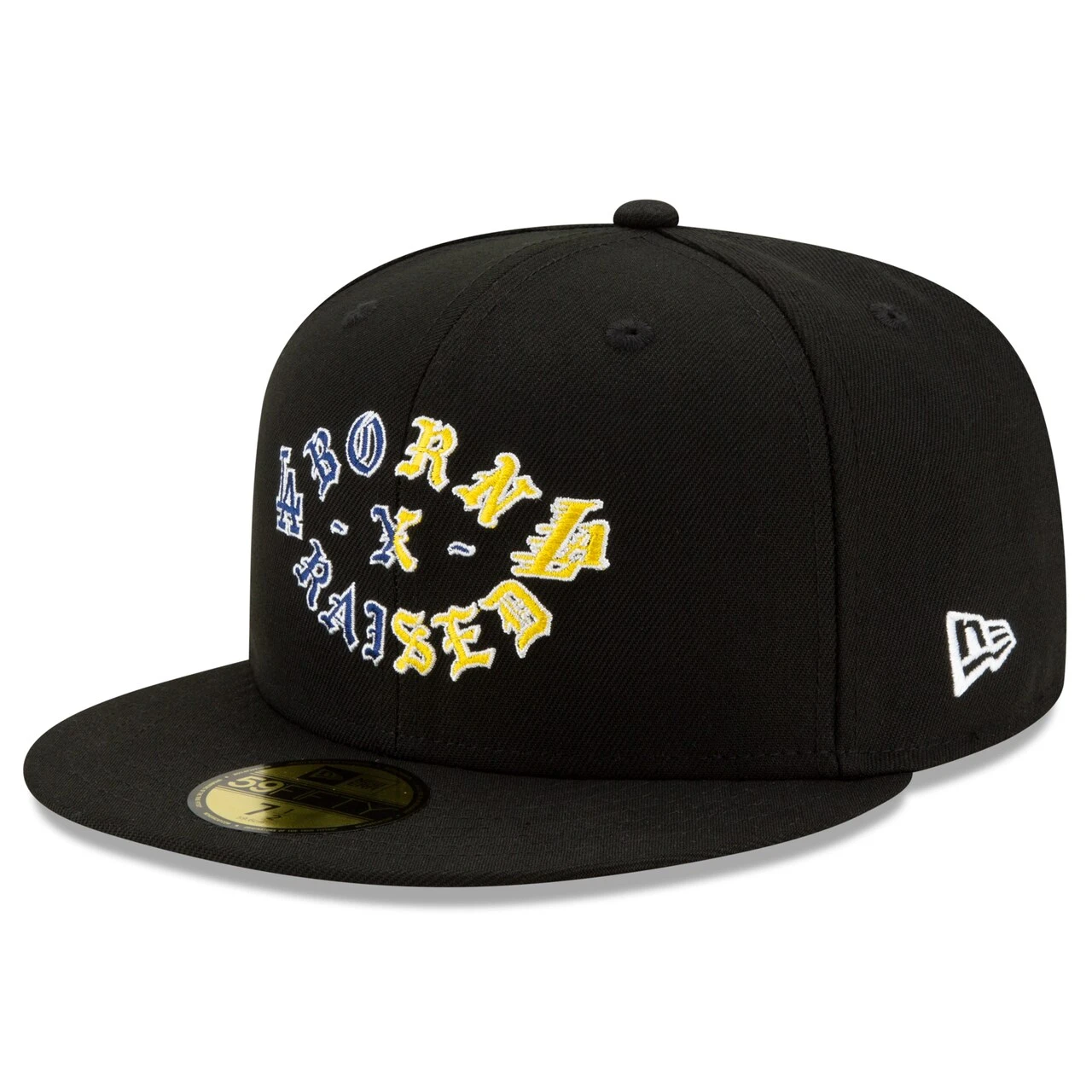 Men's Los Angeles New Era Born X Raised Black 2020 Dual Champions 59FIFTY Fitted Hat 5 Men's Los Angeles New Era Born X Raised Black 2020 Dual Champions 59FIFTY Fitted Hat - Image 3