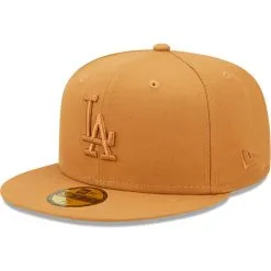 Men's Los Angeles Dodgers New Era Brown Bronze Color Pack 59FIFTY Fitted Hat