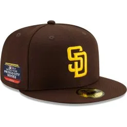 Men's San Diego Padres New Era Brown On-Field 2023 World Tour Mexico City Series 59FIFTY Fitted Hat