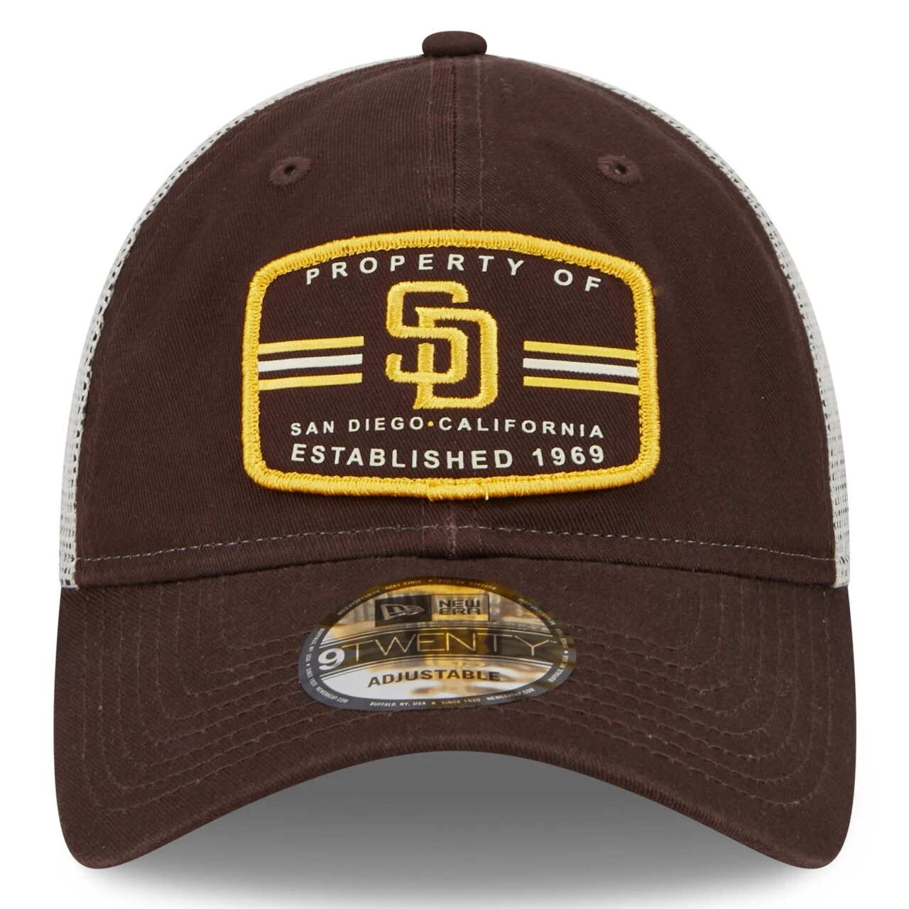Men's San Diego Padres New Era Brown Property Trucker 9TWENTY Snapback Hat 4 Men's San Diego Padres New Era Brown Property Trucker 9TWENTY Snapback Hat - Image 2