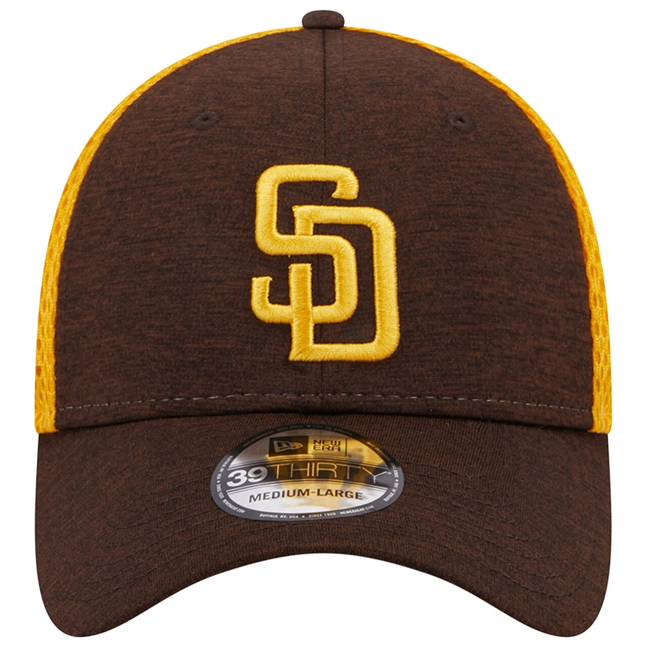 Men's San Diego Padres New Era Brown Shadow Neo 39THIRTY Flex Hat 4 Men's San Diego Padres New Era Brown Shadow Neo 39THIRTY Flex Hat - Image 2