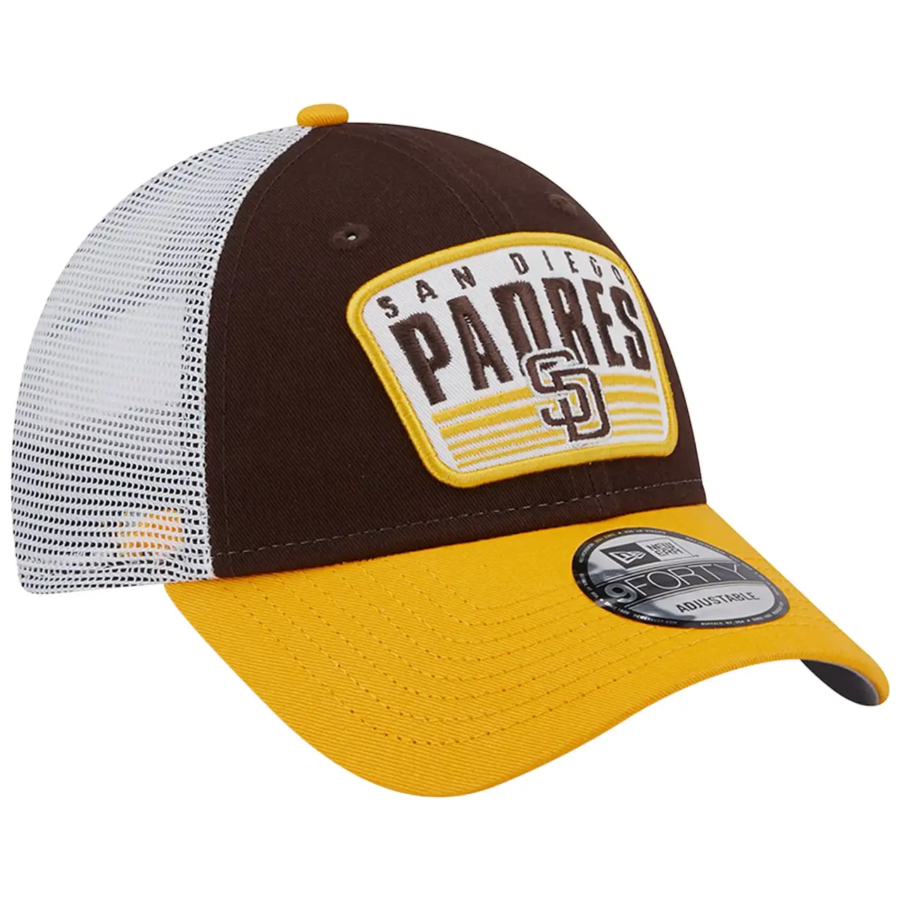 Men's San Diego Padres New Era Brown Two-Tone Patch 9FORTY Snapback Hat 5 Men's San Diego Padres New Era Brown Two-Tone Patch 9FORTY Snapback Hat - Image 3
