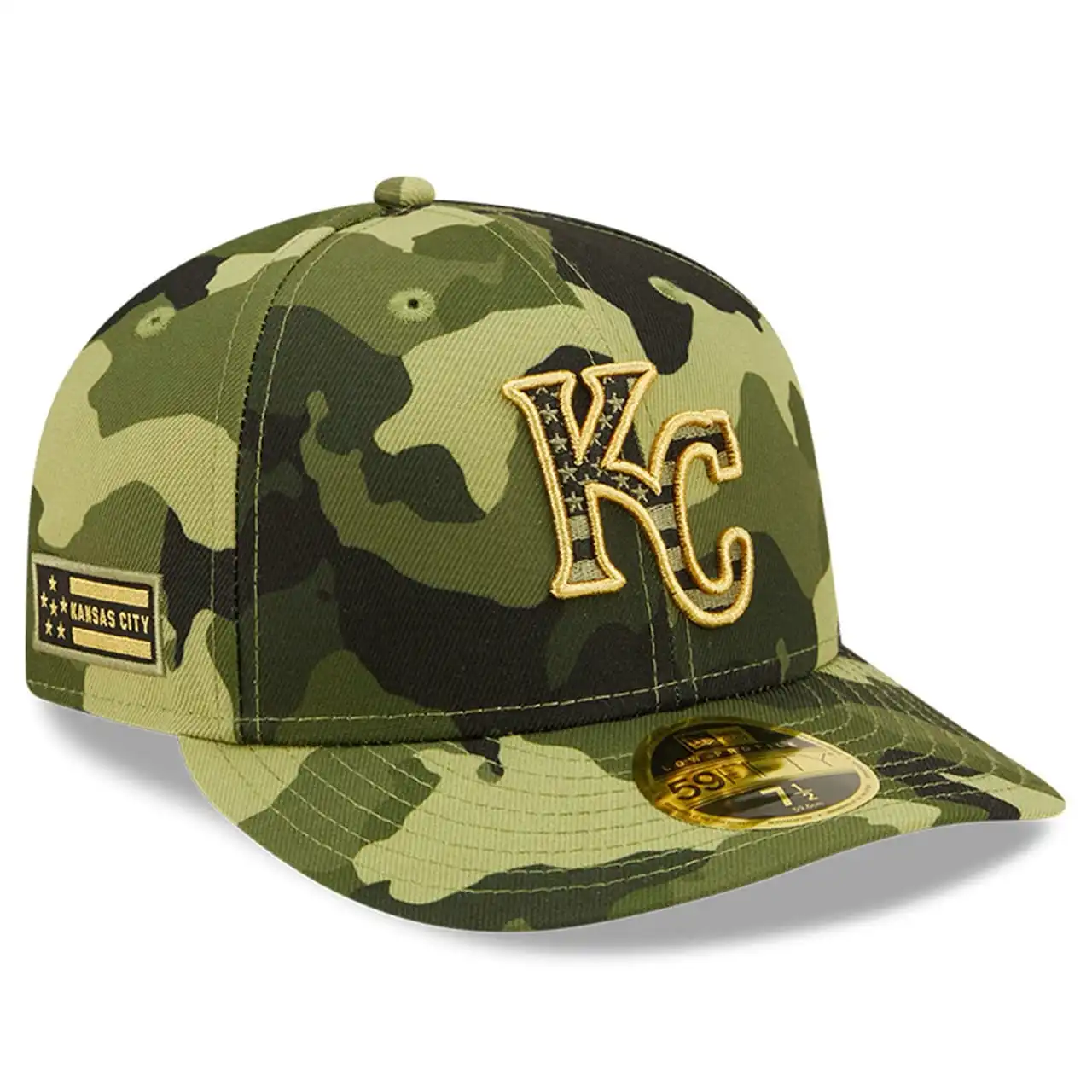 Men's Kansas City Royals New Era Camo 2022 Armed Forces Day On-Field Low Profile 59FIFTY 3 Men's Kansas City Royals New Era Camo 2022 Armed Forces Day On-Field Low Profile 59FIFTY