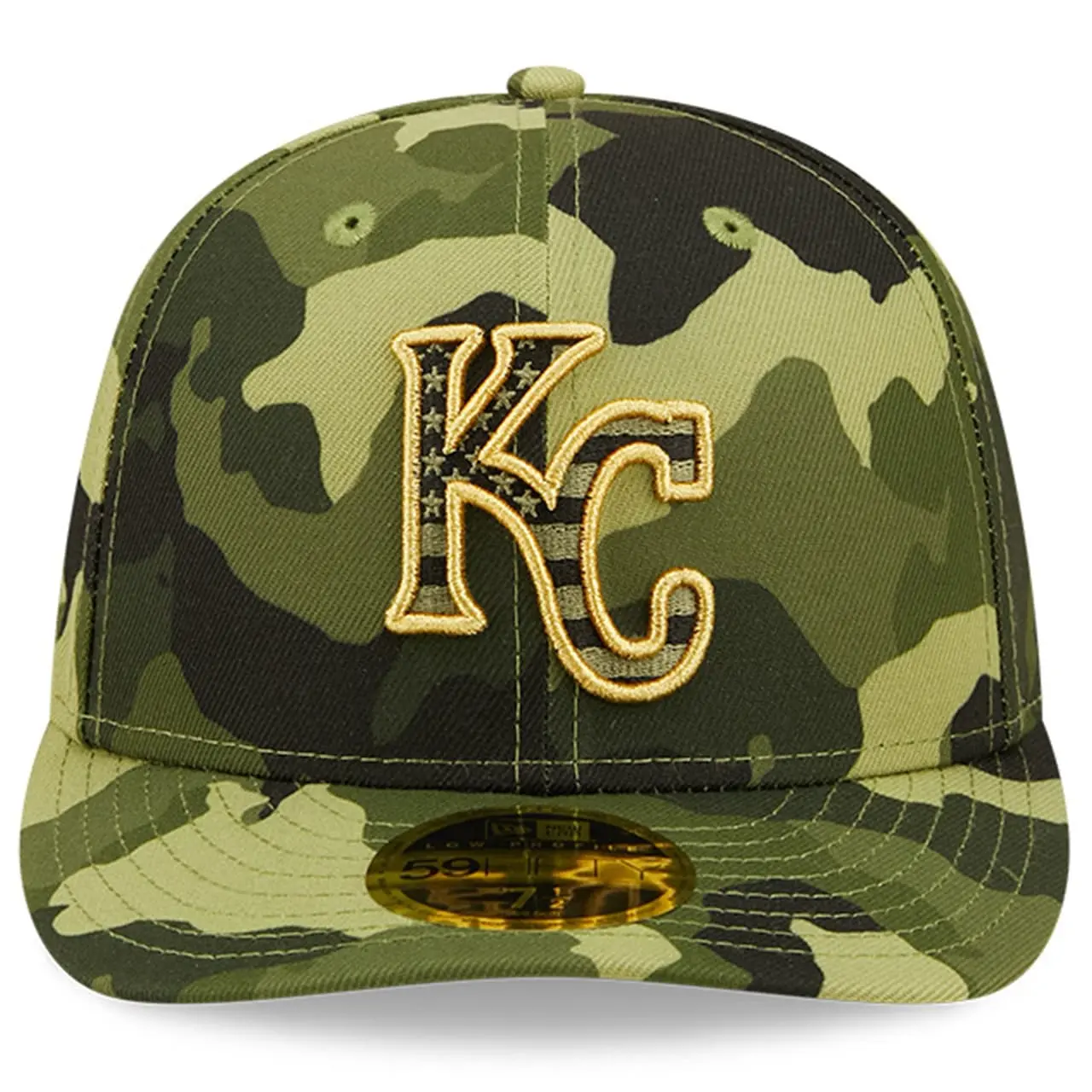 Men's Kansas City Royals New Era Camo 2022 Armed Forces Day On-Field Low Profile 59FIFTY 4 Men's Kansas City Royals New Era Camo 2022 Armed Forces Day On-Field Low Profile 59FIFTY - Image 2