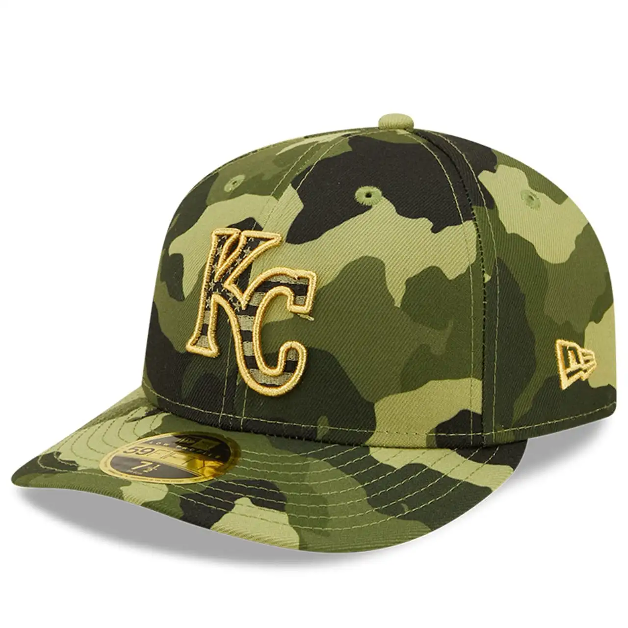 Men's Kansas City Royals New Era Camo 2022 Armed Forces Day On-Field Low Profile 59FIFTY 5 Men's Kansas City Royals New Era Camo 2022 Armed Forces Day On-Field Low Profile 59FIFTY - Image 3