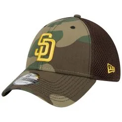 Men's San Diego Padres New Era Camo Team Neo 39THIRTY Flex Hat
