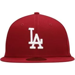 Men's Los Angeles Dodgers New Era Cardinal White Logo 59FIFTY Fitted Hat -San Diego Padres Caps Sales mens new era cardinal los angeles dodgers white logo 59fifty fitted hat pi4208000 altimages ff 4208684 5751cabb0a90384d5f0ealt2 full