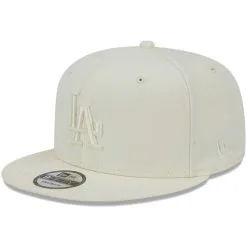 Men's Los Angeles Dodgers New Era Cream Spring Color Basic 9FIFTY Snapback Hat