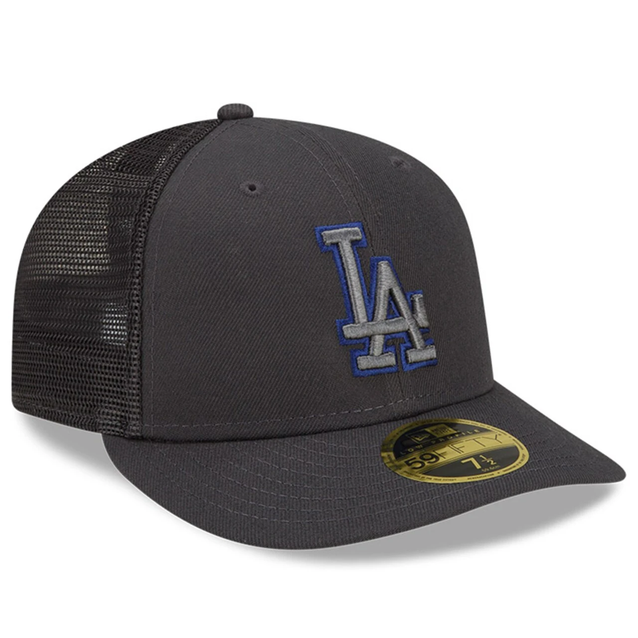 Men's Los Angeles Dodgers New Era Graphite 2022 Batting Practice Low Profile 59FIFTY Fitted Hat 5 Men's Los Angeles Dodgers New Era Graphite 2022 Batting Practice Low Profile 59FIFTY Fitted Hat - Image 3